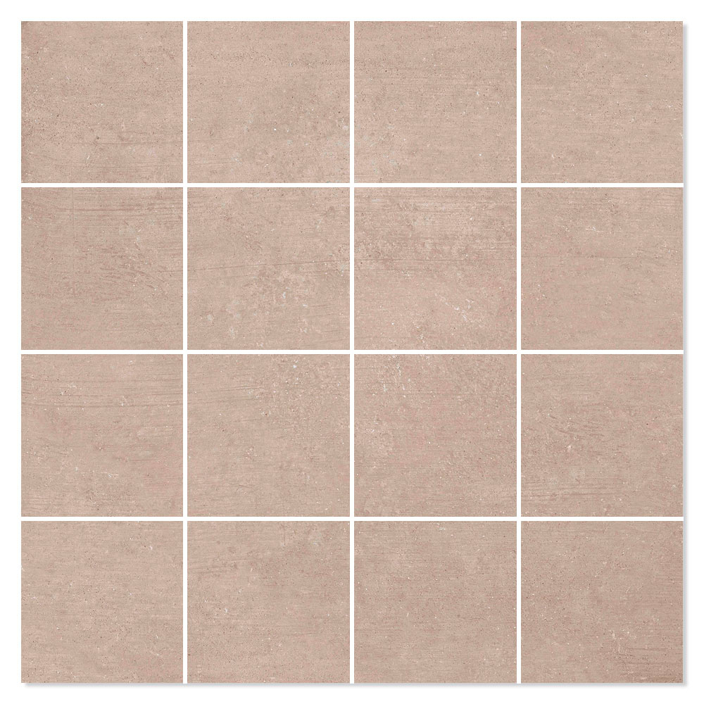 Mosaik Klinker Freestone Beige Mat 30x30 (7x7) cm